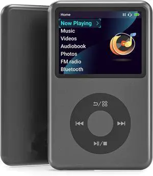 Mp3 Player with Bluetooth Y1 128G Digital Music Player Portable Mini HiFi Sound Video Version Upgrade 2025 Black Good Gift