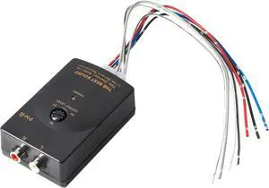 Car Stereo Speaker Line to RCA Line Out Converter, 2 Channel High/Low RCA Converter for Adding Amplifier Subwoofer to Stock Stereo