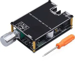 Bluetooth Amplifier Board, 100W Mono Amplifier TWS Mini Audio Power Amplifier Module with Box Matching, Bluetooth/AUX/USB Input, DC 7-24V ZK-1001B DIY Speaker System Kit for Home Car