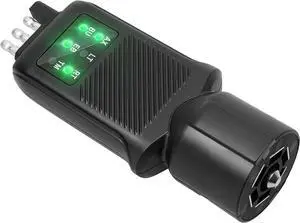 7-Pin Trailer Plug Tester and 4-Pin Trailer Tester with Dual Sided LED Indicators, Trailer Light Tester for Boat Trailers RVs Truck Campers, Not for Vehicles with Lights Out Sensors 7-Pin Trailer Plug Tester and 4-Pin Trailer Tester with Dual Sided LED Indicators, Trailer Light Tester for Boat Trailers RVs Truck Campers, Not for Vehicles with Lights Out Sensors