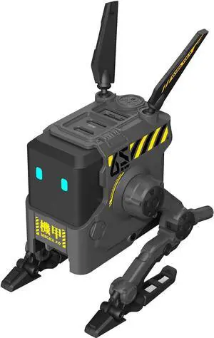 65W Alpha65 Robot Rapid Gallium Nitride Charger Block, 3-Port Rapid Charger, Foldable Wall USB C Charger for iPhone, MacBook, iPad, Laptop, Steam Deck, Men's Gifts (65W, Gray)