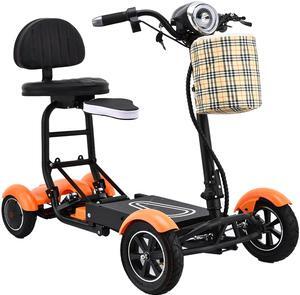 Bangeran Electric Scooter, Light Battery Powered Up to 12 Miles - Matte Orange