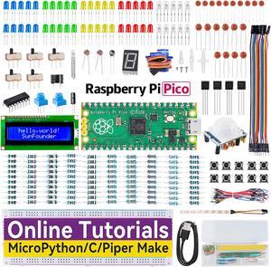 Raspberry Pi Pico Starter Kit with 40 Projects Online Tutorials MicroPython C Piper Make Code OneStop Learning Electronics and Programming for Raspberry Pi Arduino Beginners  Experts