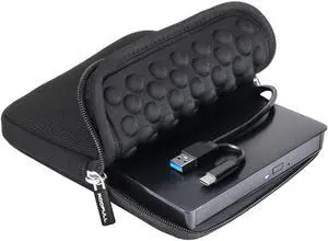 External CD DVD +/-RW Drive USB 3.0 Type-C Portable CD/DVD Optical Drive Player Reader Writer Burner with Protective Carrying Case for Mac MacBook Pro/Air, iMac, Windows 11/10 Laptop Desktop External CD DVD +/-RW Drive USB 3.0 Type-C Portable CD/DVD Optical Drive Player Reader Writer Burner with Protective Carrying Case for Mac MacBook Pro/Air, iMac, Windows 11/10 Laptop Desktop