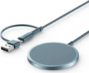 Magnetic Wireless Charger, Magnet Wireless Charging Pad Compatible with iPhone 13/13 Pro/13 Pro Max/13 Mini, 12/12 Pro/12 Pro Max/12 Mini, AirPods 3 2 Pro, Mag-Safe Charger, Mag Charger Magnetic Wireless Charger, Magnet Wireless Charging Pad Compatible with iPhone 13/13 Pro/13 Pro Max/13 Mini, 12/12 Pro/12 Pro Max/12 Mini, AirPods 3 2 Pro, Mag-Safe Charger, Mag Charger