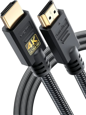4K HDMI Cable 10 ft | High Speed Hdmi Cables, Braided Nylon & Gold Connectors, 4K @ 60Hz, Ultra HD, 2K, 1080P, ARC & CL3 Rated | for Laptop, Monitor, PS5, PS4, Xbox One, Fire TV, & More 4K HDMI Cable 10 ft | High Speed Hdmi Cables, Braided Nylon & Gold Connectors, 4K @ 60Hz, Ultra HD, 2K, 1080P, ARC & CL3 Rated | for Laptop, Monitor, PS5, PS4, Xbox One, Fire TV, & More