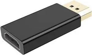 DP to HDMI Adapter, 1080P Gold Plated Displayport to HDMI Converter Male to Female 1.3V Black (1080P) DP to HDMI Adapter, 1080P Gold Plated Displayport to HDMI Converter Male to Female 1.3V Black (1080P)