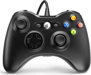 Wired Controller for Xbox 360,Game Controller for 360 with Dual-Vibration Turbo Compatible with Xbox 360/360 Slim and PC Windows 7,8,10,11 Wired Controller for Xbox 360,Game Controller for 360 with Dual-Vibration Turbo Compatible with Xbox 360/360 Slim and PC Windows 7,8,10,11