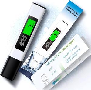 2024 All-New 4 in 1 Tds Meter Digital Water Tester - Accurate and Reliable TDS EC & Temperature(°C,°F) Meter - 0-9990ppm - Professional Testing for Drinking Water, RO/DI System, Aquariums, Pool, etc.