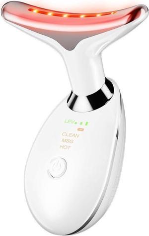 Facial and Neck Massager, Face Massager Tool with 3 Modes (White)