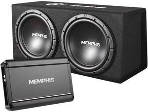 Memphis Audio Loaded Dual 12" Vented Enclosure Bass System 1000W Max SRXE212VP