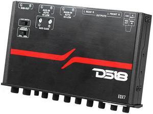 DS18 7 Band Equalizer Subwoofer Control with High Level Input Auto Turn on EQX7