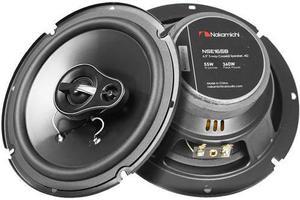 Nakamichi 6.5" Coaxial Speakers 3 Way 360 Watts Max Power 4 Ohm NSE-1658 Pair