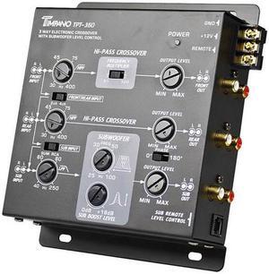 Timpano 3 Way Electronic Crossover with Sub Remote 5 Volt RCA Outputs TPT-360