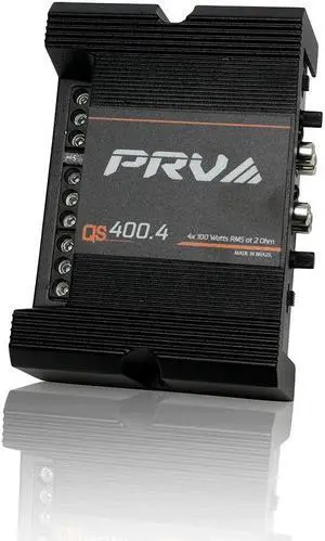 PRV Audio QS400.4 2 Ohm Mini Compact 4 Channel Full Range Class D Amplifier