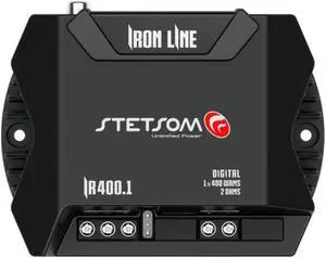 Stetsom IR 400.1 Monoblock 400 W Amplifier Full Range Compact Iron Line Series