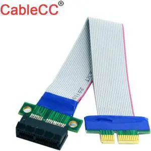Cable PCI-E Express 1X Slot Riser Card Extender Extension Ribbon Flex Relocate Cable 20cm Cable PCI-E Express 1X Slot Riser Card Extender Extension Ribbon Flex Relocate Cable 20cm