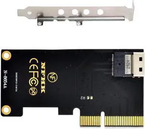 PCI-E 4X to U.2 U2 Kit SFF-8639 to SFF-8654 Slimline SAS NVME PCIe SSD Adapter for Mainboard