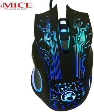 iMice USB Wired Gaming Mouse Ergonomic LED Backlight Optical Mouse Gamer Cable Mice for PC Computer Laptop for CS GO LOL Dota X9