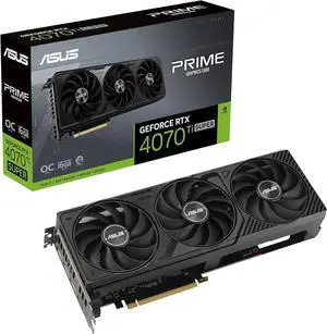 ASUS The SFF-Ready Prime GeForce RTX 4070 Ti Super OC Edition 16GB GDDR6X Graphics Card (PCIe® 4.0, 16GB GDDR6X, DLSS 3, HDMI 2.1a, DisplayPort 1.4a) - PRIME-RTX4070TIS-O16G