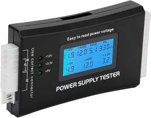 JacobsParts 20+4 Pin LCD Power Supply Tester for ATX, ITX, BTX, PCI-E, SATA, HDD JacobsParts 20+4 Pin LCD Power Supply Tester for ATX, ITX, BTX, PCI-E, SATA, HDD