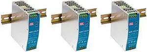 MEAN WELL NDR-120-24 Single Output Industrial DIN Rail Power Supply, 24 Volts 5 Amps 120 Watts (3)