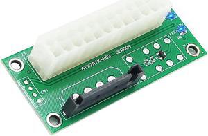 Dual Power Supply Connector Add2PSU Multiple Power Supply Adapter, Synchronous Power Board, Add 2PSU with Power LED to SATA 15 Pin Connector