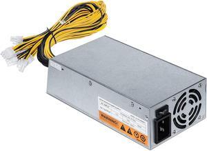 1800w Mining Power Supply 8 GPU 1800W Modular PSU for Bitcoin Ethereum Miner 110V (100~264v) AC to DC Full 150A PSU GPU BTC ETH Graphics Video Card 2U