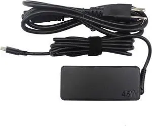 45W Type-C USB C Laptop Charger Compatible with HP Spectre x360 13-v111dx 13-v011dx; HP Chromebook 14-ca061dx 14-ca020nr Pavillion X2;Lenovo Yoga 720 910 ThinkPad X1 Yoga5 Pro;DELL XPS12 XPS13