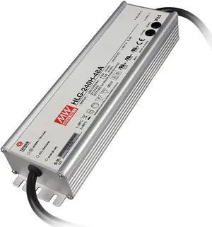 MEAN WELL LED Driver Single Output Switching Power Supply - Output Voltage and Current Adjustable by Internal Pot, 48V 5A 240W - HLG-240H-48A