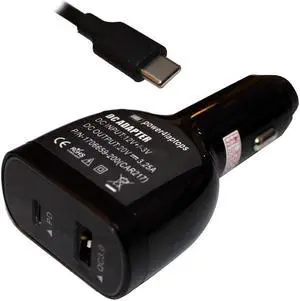 Power4Laptops DC Adapter Laptop Car Charger Compatible with Lenovo ThinkPad P15s 1st Gen