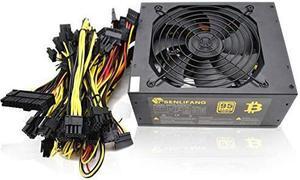 2000W 180-260V ATX Mining Bitcoin Power Supply 95% High Efficiency for Ethereum ETH S9 S7 L3 8GPU Cards Support Max