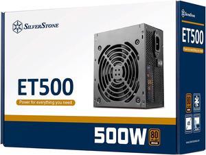 SilverStone Technology ET500-B Silverstone 80 Plus Bronze 500W ATX Switching Power Supply