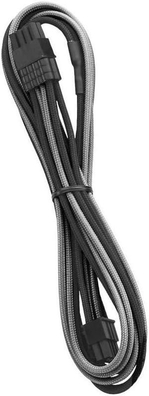 CableMod C-Series Pro ModFlex Sleeved 8-pin PCI-e Cable for Corsair RM Black Label/RMi/RMX (Black + Silver, 60cm)