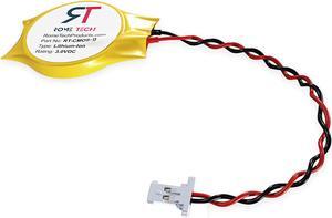 Rome Tech ML1220 CMOS Battery for DELL XPS 15 13 9343 9350 9360 9365 - BIOS RTC ML1220 XPS 13 CMOS Battery Rechargeable Battery with 2 Wire Cable