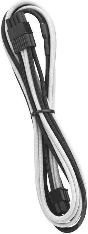 CableMod C-Series Pro ModFlex Sleeved 8-pin PCI-e Cable for Corsair RM Black Label/RMi/RMX (Black + White, 60cm)