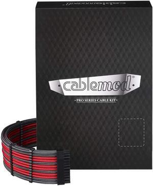 CableMod RT-Series Pro ModMesh Sleeved Cable Kit for ASUS and Seasonic (Carbon/Red)