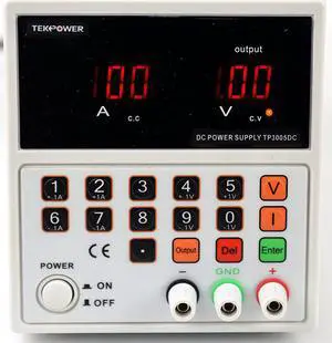 Tekpower TP3005DC, DC Power Supply 30V 5A,Computer Controlled With Direct Input Set Up,Surge Protection,Higher Precision & Lower Ripple 110V or 220V Input, AC Power Cord Included, Like TP3005D,HY3005D