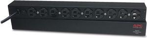 APC Rack Mount PDU, Basic 100V-120V/15A, (10) Outlets, 1U Horizontal Rackmount (AP9562)