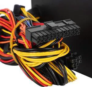 PC Power Supply, Consumption Power Supply Computer Accessories Adjustable Convenient with Clear for PC for Low Energy Consumption(British Flag Type)