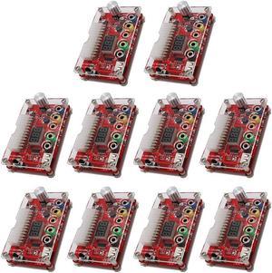 24 Pins ATX Power Supply Breakout Board and Acrylic Case Kit Module Adapter PC Power Connector Support 3.3V/5V/12V 1.8V-10.8V(ADJ) (10pcs)