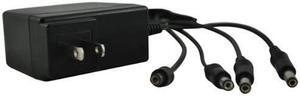 REVO America R12VPWR1TO4 4 Channel 12V Power Supply (Black)
