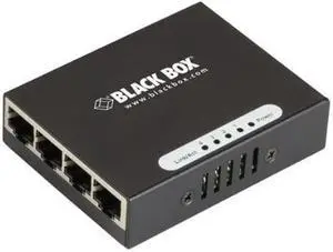 Black Box Switch - (4) 10/100/1000Mbps RJ45, 220V AC