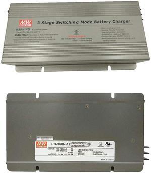 MW Mean Well PB-360N-12 14.7V 24.3A Single Output Battery Charger
