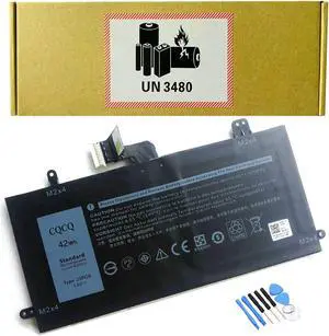 CQCQ J0PGR Battery for Dell Latitude 12 5285 5290 2-in-1 T17G Tablet Series Notebook 0J0PGR JOPGR 1WND8 X16TW 0X16TW 0FTH6F FTH6F (7.6V 42Wh)