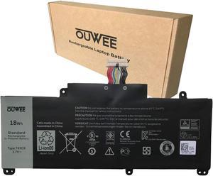 OUWEE 74XCR Laptop Battery Compatible with Dell Venue 8 Pro 5830 Tablet Series Notebook 074XCR X1M2Y 0X1M2Y VXGP6 0VXGP6 3.7V 18Wh 4960mAh 2-Cell