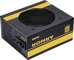 SAMA 850W Power Supply 80 Plus Gold Full Voltage Full Modular FDB Silent Fan ECO Mode 12V PSU ATX Power Supply for All Graphics Cards Black