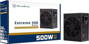 Silverstone Extreme 500 Bronze 80 Plus Bronze 500W SFX Power Supply, SST-EX500-B
