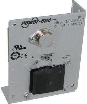 Bel Power Solutions HB5-3/OVP-AG, Power Supply; AC-DC; 5V@3A; 100-264V In; Open Frame; Panel Mount; Linear
