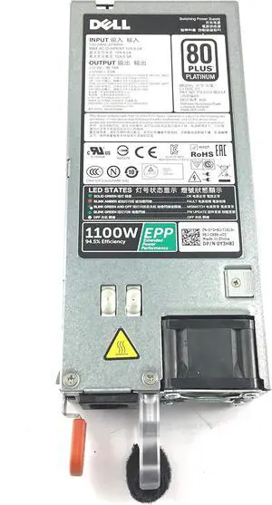 Y3H8J  1100W Power Supply forPowerEdge R630 R730 R730xd